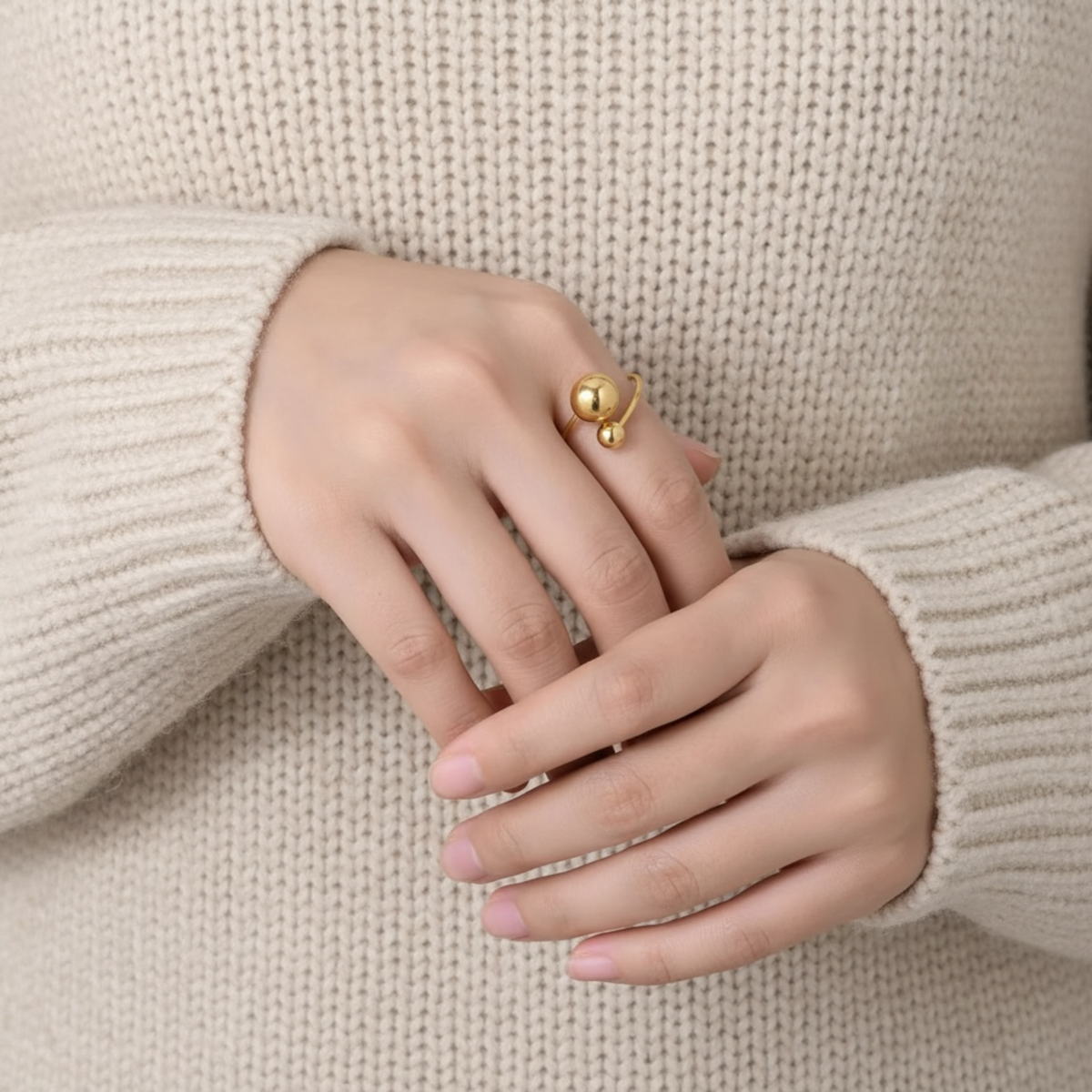 Anello Duo Sfere