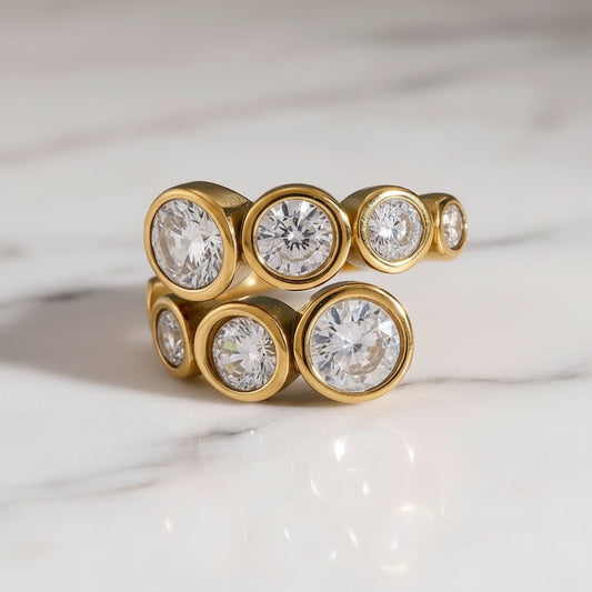 Anello Goccia Zircone